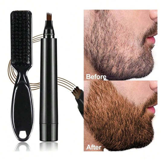 Lápiz Rellenador de Barba Resistente al Agua
